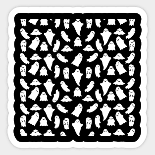 Cute Ghosts || Halloween Ghosts || Cartoon Ghosts || Boo Sticker